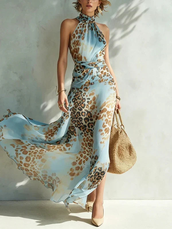 DESIREE – Glamouröses Maxikleid mit Animal-Print