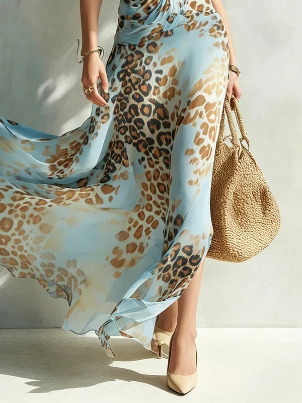 DESIREE – Glamouröses Maxikleid mit Animal-Print
