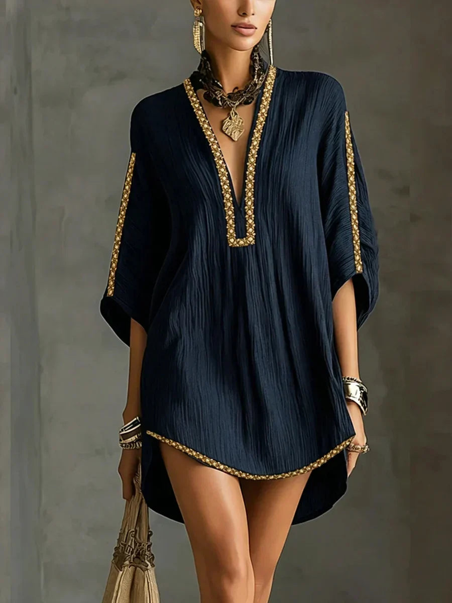 Resort-Kleid mit Schleifen-Design