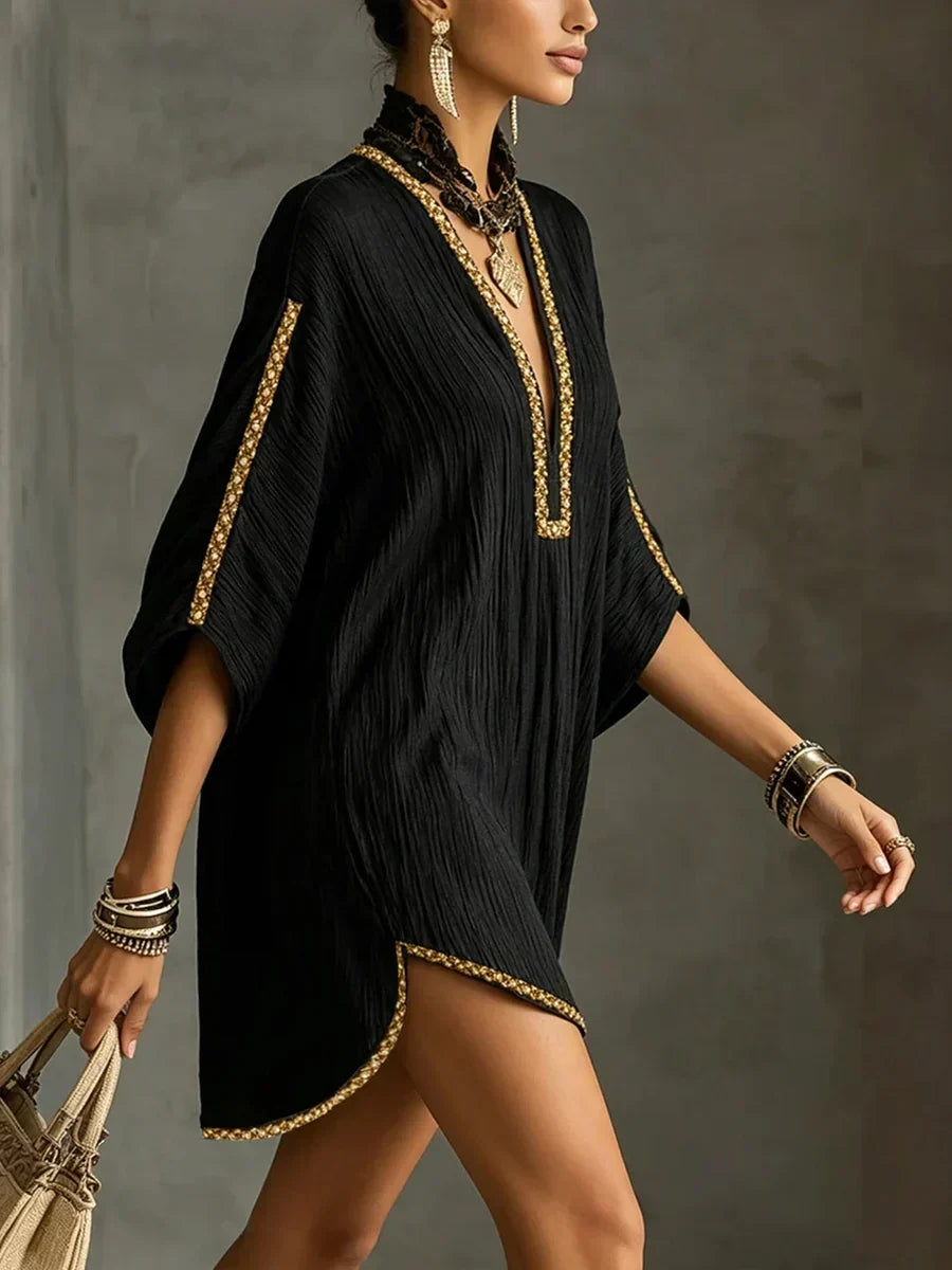 Resort-Kleid mit Schleifen-Design