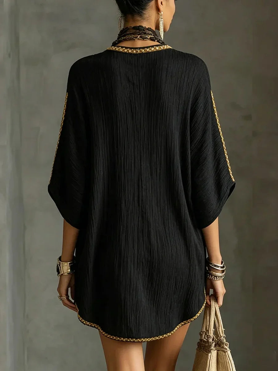 Resort-Kleid mit Schleifen-Design