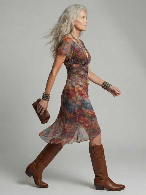 Aeris | Ruhiges Halter Midi-Kleid